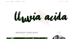 Desktop Screenshot of lluviacida.com