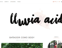 Tablet Screenshot of lluviacida.com